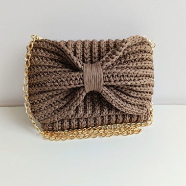 Kopertówka Bow - kawowa